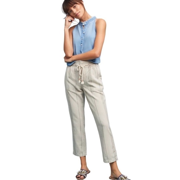 ANTHROPOLOGIE Seashore Striped Pants - Picture 1 of 16